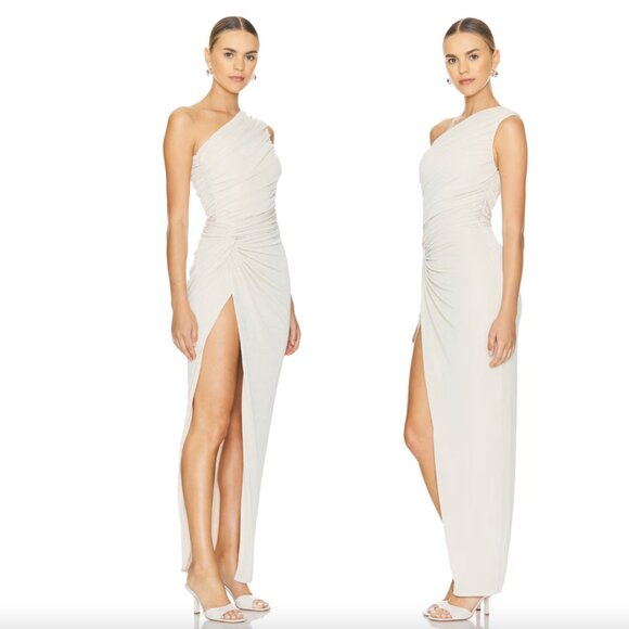 NEW Katie May Scout Gown in Champagne White Cream Bridal Wedding Maxi Dress M - Picture 2 of 2